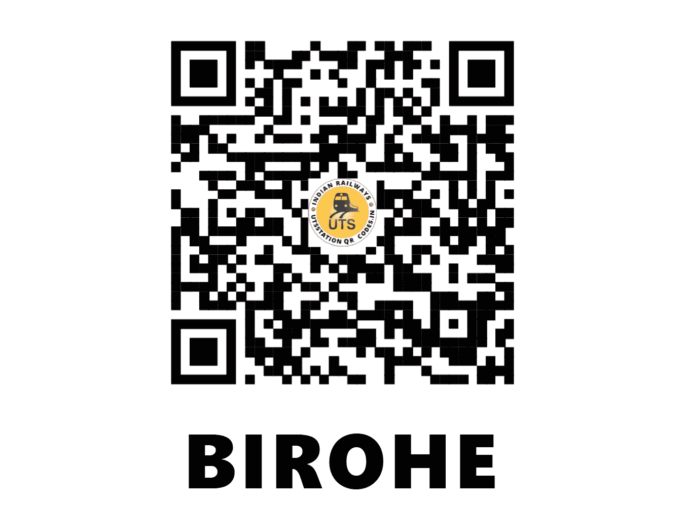 UTS QR Code for BIROHE - BEO (NC - UTTAR PRADESH)